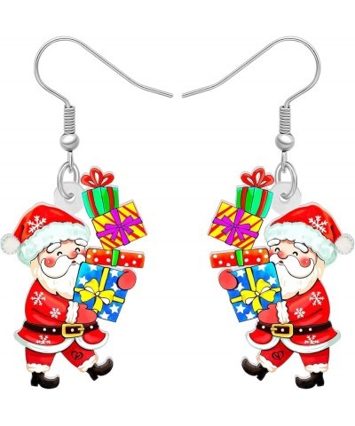 Acrylic Christmas Snowman Earrings Dangle Gingerbread Jewelry Hypoallergenic for Women Teen Girls Friends Gifts Charms Santa ...