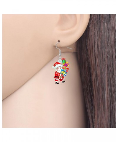 Acrylic Christmas Snowman Earrings Dangle Gingerbread Jewelry Hypoallergenic for Women Teen Girls Friends Gifts Charms Santa ...