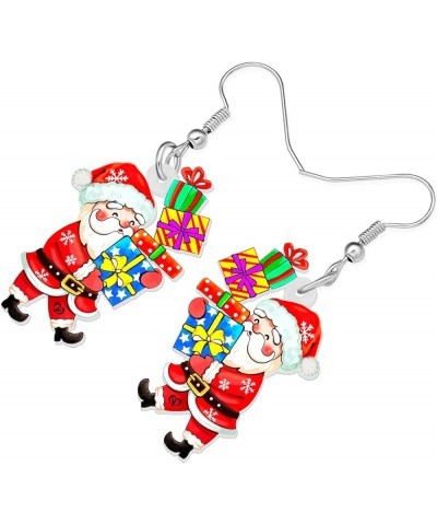 Acrylic Christmas Snowman Earrings Dangle Gingerbread Jewelry Hypoallergenic for Women Teen Girls Friends Gifts Charms Santa ...