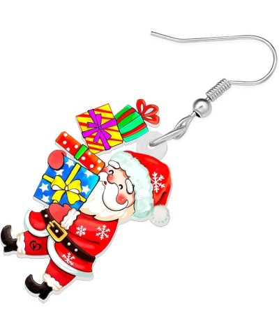 Acrylic Christmas Snowman Earrings Dangle Gingerbread Jewelry Hypoallergenic for Women Teen Girls Friends Gifts Charms Santa ...