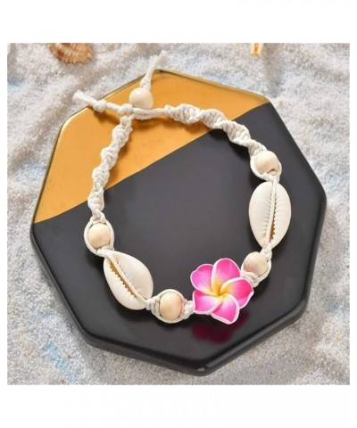 Shell Ankle Bracelets Flower Anklet for Women Sea Shell Anklet Adjustable Twisted Beaded Anklet Foot Jewelry Gifts for Girls ...