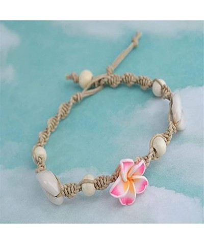 Shell Ankle Bracelets Flower Anklet for Women Sea Shell Anklet Adjustable Twisted Beaded Anklet Foot Jewelry Gifts for Girls ...