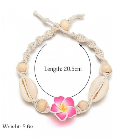 Shell Ankle Bracelets Flower Anklet for Women Sea Shell Anklet Adjustable Twisted Beaded Anklet Foot Jewelry Gifts for Girls ...