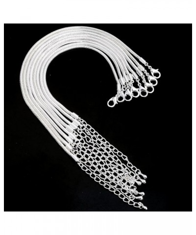 European Charm Bracelet Silver Plated Snake Chain Lobster Clasp DIY Jewelry 7.9 Inch 5pcs 5pcs / 7.1 Inch - 18cm White Silver...