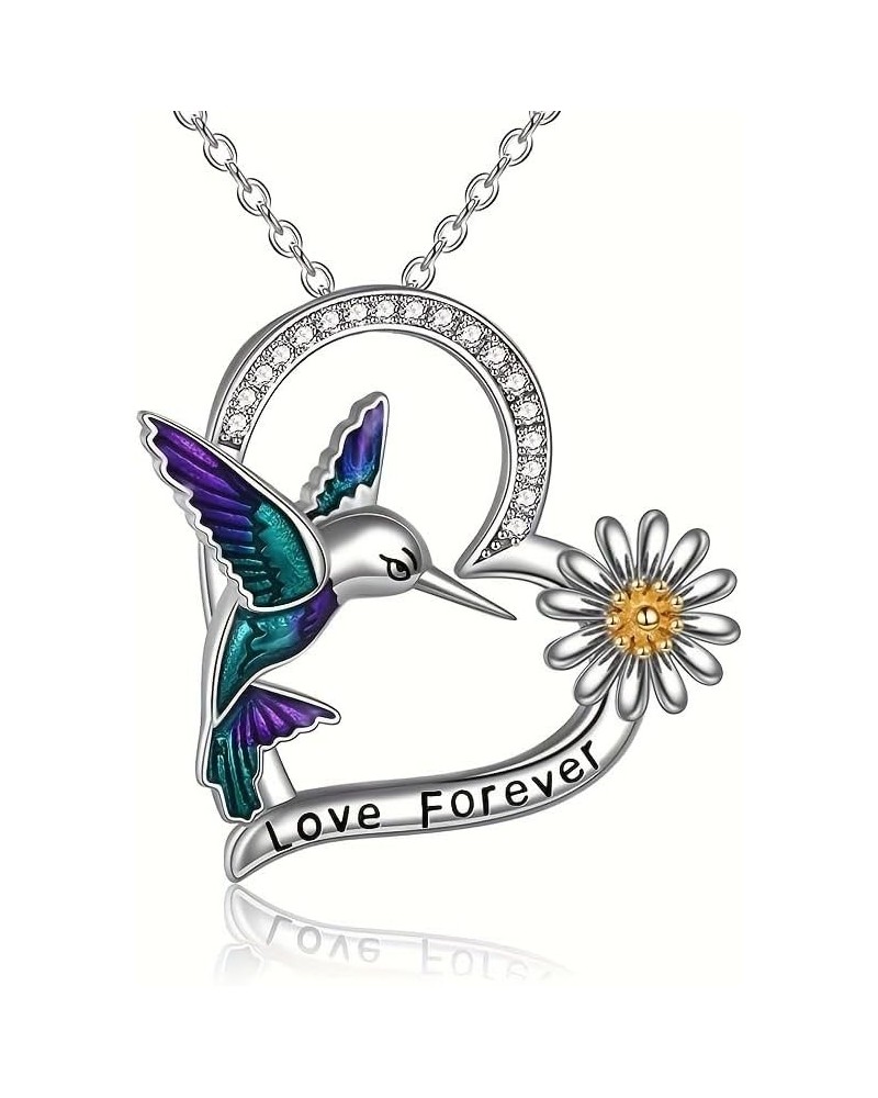 Love You Forever Heart Pendant Necklace: Exquisite Birthstone Gemstone Jewelry for Her - Ideal Birthday, Valentine's, and Mot...