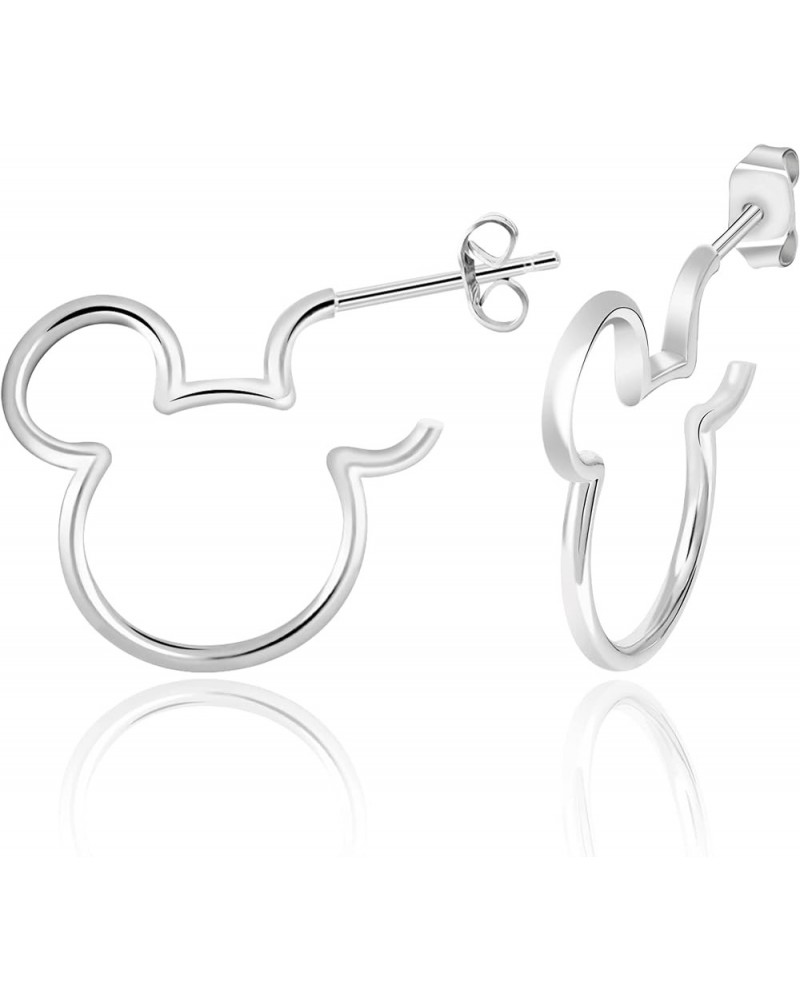 Womens Minnie and Mickey Mouse Outline Hoop Earrings - Mickey Mouse Earrings - Minnie Mouse Earrings - Jewelry Mickey Mouse S...