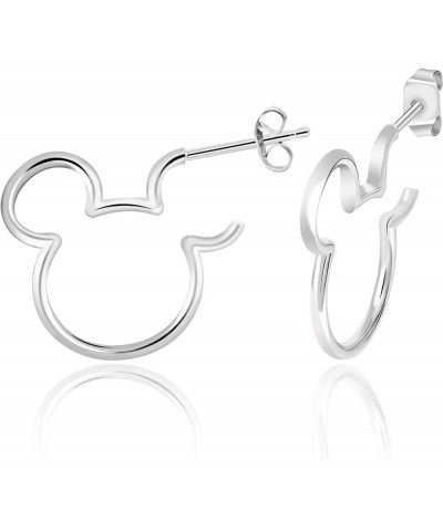 Womens Minnie and Mickey Mouse Outline Hoop Earrings - Mickey Mouse Earrings - Minnie Mouse Earrings - Jewelry Mickey Mouse S...