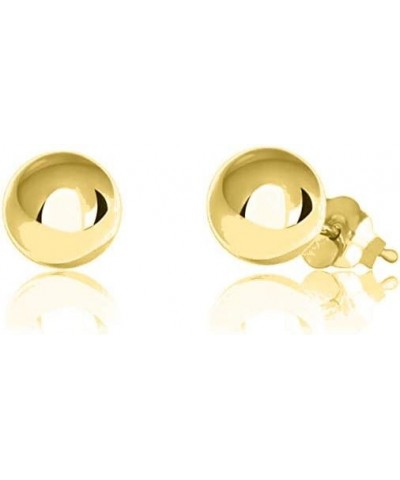 Womens Sterling Silver Post Ball Stud Earrings- Bead Ball Stud Earrings For Women 2-12MM (9) Gold 6 Millimeters $12.17 Earrings