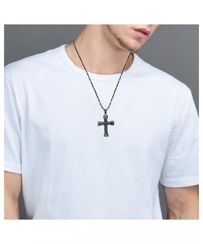 Cremation Jewelry for Ashes Cross Memorial Urn Necklace Pendant Keepsake Religious Cross Ashes Jewelry Black $9.63 Necklaces