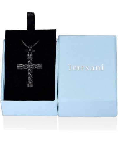 Cremation Jewelry for Ashes Cross Memorial Urn Necklace Pendant Keepsake Religious Cross Ashes Jewelry Black $9.63 Necklaces