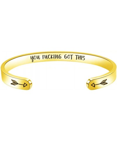 You Fucking Got This Bangle Adjustable Bracelet For Girls Women Gift Golden Color $4.45 Bracelets