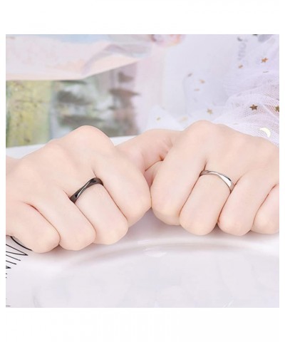 Statement Ring for Couples Bamboo Ring for Women Men Adjustable Wedding Trendy Gold Plated Rings Jewelry Gift Möbius $8.09 Rings