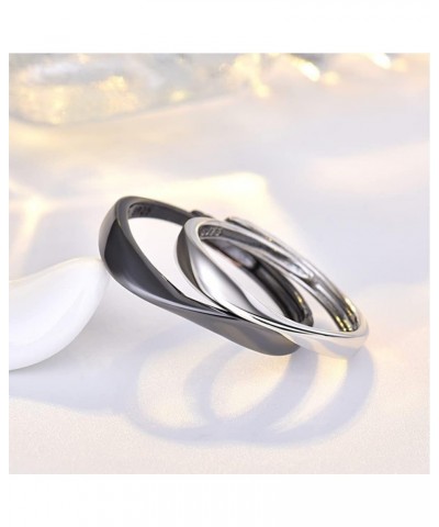 Statement Ring for Couples Bamboo Ring for Women Men Adjustable Wedding Trendy Gold Plated Rings Jewelry Gift Möbius $8.09 Rings