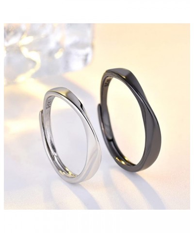 Statement Ring for Couples Bamboo Ring for Women Men Adjustable Wedding Trendy Gold Plated Rings Jewelry Gift Möbius $8.09 Rings