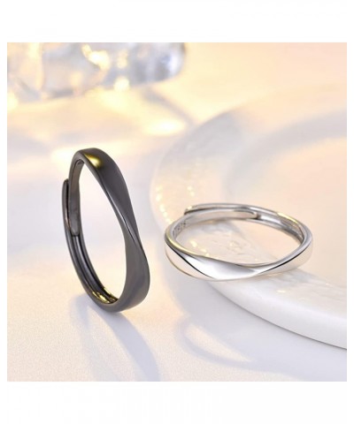 Statement Ring for Couples Bamboo Ring for Women Men Adjustable Wedding Trendy Gold Plated Rings Jewelry Gift Möbius $8.09 Rings