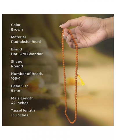 Divine Rudraksha Mala for Mind, Body, and Soul. Enhance Focus, Inner Peace. Reduce Stress. Ideal for Meditation & Yoga. Authe...