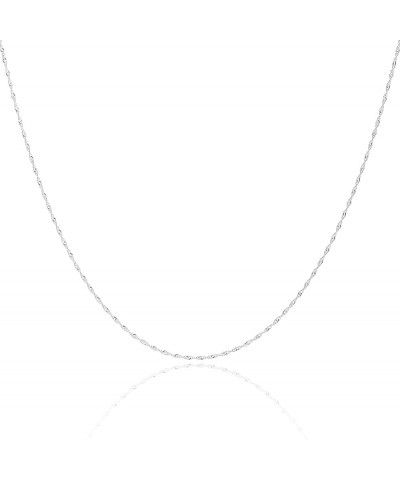 925 Sterling Silver 1.2 MM Singapore Italian Chain Necklace with Lobster Claw Clasp 16-30 24.0 Inches $9.03 Necklaces