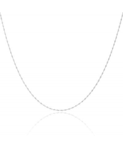 925 Sterling Silver 1.2 MM Singapore Italian Chain Necklace with Lobster Claw Clasp 16-30 24.0 Inches $9.03 Necklaces