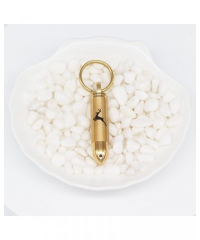 Deer Bullet Cremation Jewelry for Ashes Cylinder Keepsake Pendant Urn Keychain Memorial Ashes Cremation Keychain Gold $11.17 ...