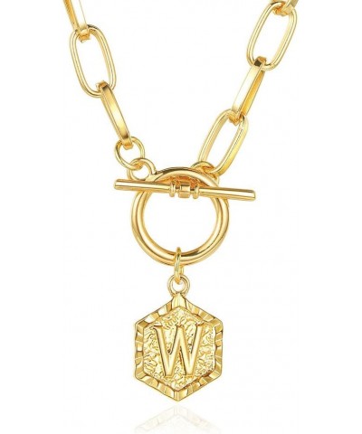 18K Gold Plated Initial Necklace Gold Necklaces for Women Letter Necklace W $10.17 Necklaces