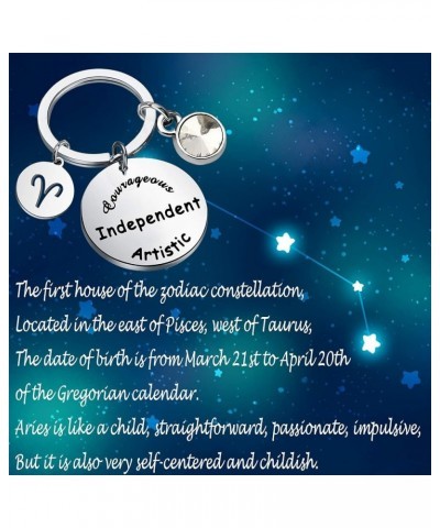 12 Zodiac Constellation Keychain Birthstone Astrology Horoscope JewelryBirthday Gift Gift For Family Friend Independent Artis...