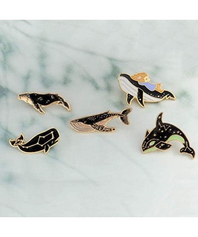 Lovely Fish Brooch Pins, Cartoon Whale Dolphin Pattern Pin Badges for Children Women Girl Clothes Bags Brooch Pin 5 $6.24 Bro...