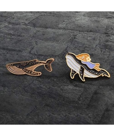 Lovely Fish Brooch Pins, Cartoon Whale Dolphin Pattern Pin Badges for Children Women Girl Clothes Bags Brooch Pin 5 $6.24 Bro...