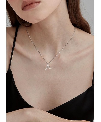 925 Sterling Silver Initial Necklaces for Women - 18-20 Inch Chain A $17.48 Necklaces