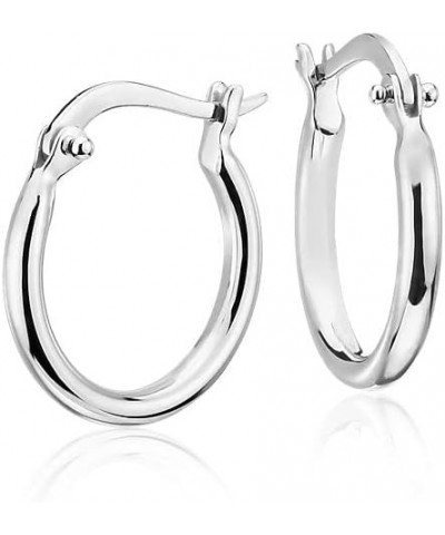 925 Sterling Silver Tube Hoop Earrings- 3MM 4MM 5MM Silver Hoop Earrings, Round Hoop Earrings, Silver Hoop Earrings, Womens E...