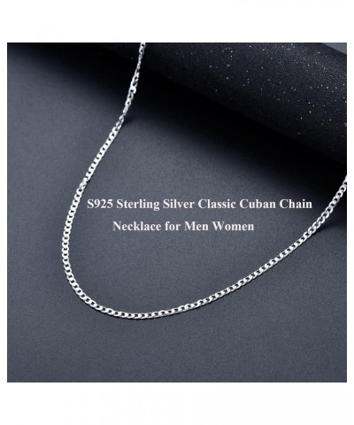 24k Gold/White Gold Plated S925 Sterling Silver 3mm/4mm/5mm Chains for Men Women Italian Cuban Link Chains Necklace Jewelry G...