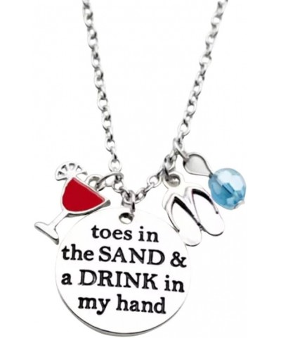 Toes in the Sand Beach Charm Necklace $9.00 Necklaces