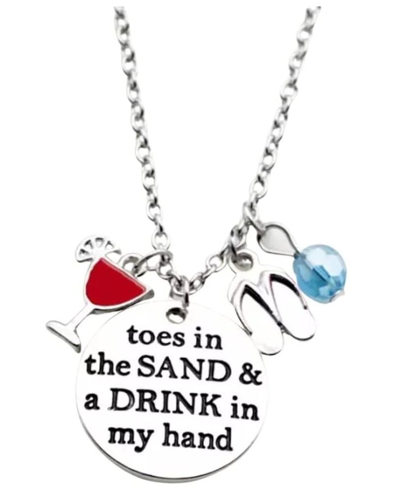 Toes in the Sand Beach Charm Necklace $9.00 Necklaces