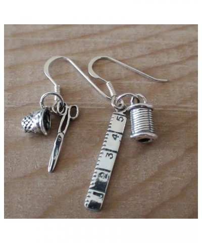 Miscellaneous Dangle Earrings, Sterling Silver Ear Wires Sewing $30.09 Earrings