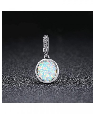 Initial Letter Charm Fit for Pandora Charms Bracelet A-Z 26 Capital Letter Opal Charms for Bracelet Necklace W $8.84 Bracelets