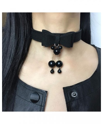 Bell Necklace Choker Bow Collar Cat Kitty Velvet Necklace with Black Succuba Gift Box (Pink) X4 $8.93 Necklaces