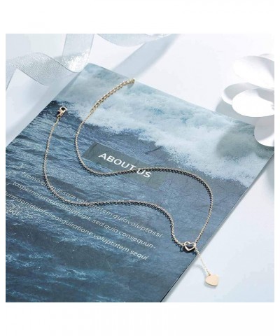 Gold Heart Necklace Choker Minimal Necklace Jewelry for Women and Girls Simple Necklace 1 Layer $7.01 Necklaces