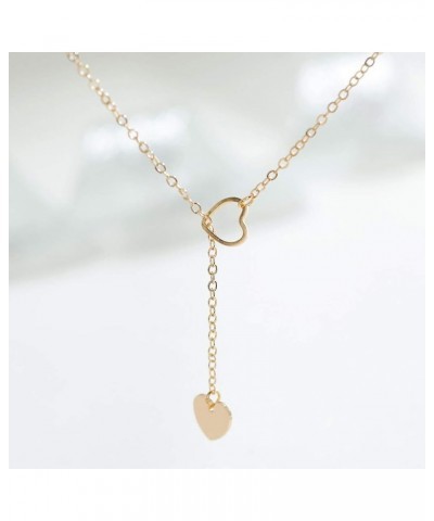 Gold Heart Necklace Choker Minimal Necklace Jewelry for Women and Girls Simple Necklace 1 Layer $7.01 Necklaces