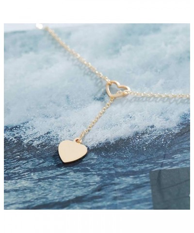 Gold Heart Necklace Choker Minimal Necklace Jewelry for Women and Girls Simple Necklace 1 Layer $7.01 Necklaces