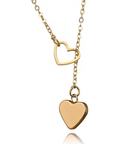 Gold Heart Necklace Choker Minimal Necklace Jewelry for Women and Girls Simple Necklace 1 Layer $7.01 Necklaces