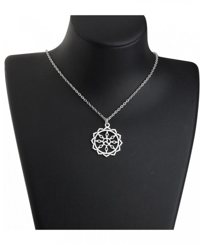 Wheel of Dharma Stainless Steel Necklace Buddhist Symbol Jewelry Buddhist Necklace Wheel of Dharma N $9.84 Necklaces