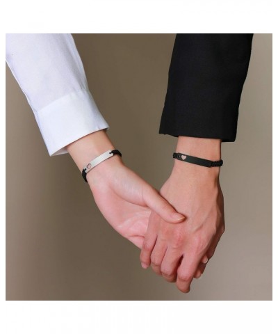 Matching Couples Bracelets for Women Men Long Distance Bracelets for Couples His Hers Bracelets Relationship Bracelets Annive...