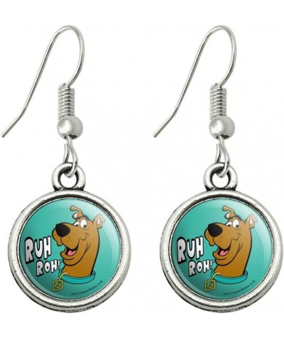 Scooby-Doo Ruh Roh Novelty Dangling Drop Charm Earrings Chrome $10.43 Earrings