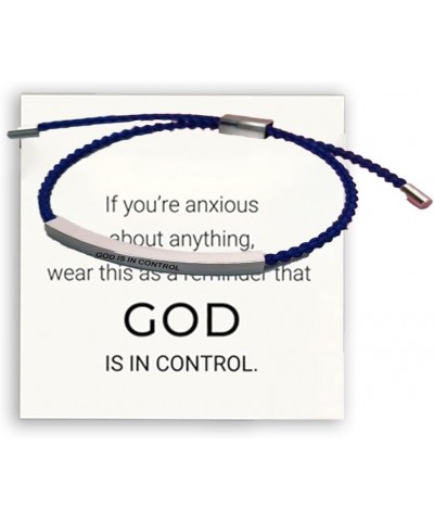 God Is In Control Tube Bracelet,Bible Verse Bracelets,Motivational Friendship Tube Bracelets Inspire Mantra Message Engraved,...