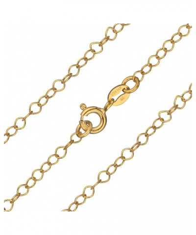 14K Gold Filled Thin Italian Cable Chain Necklace, Non Tarnish, 2.5mm Lightweight Dainty Round Links, Simple and Timeless Cla...