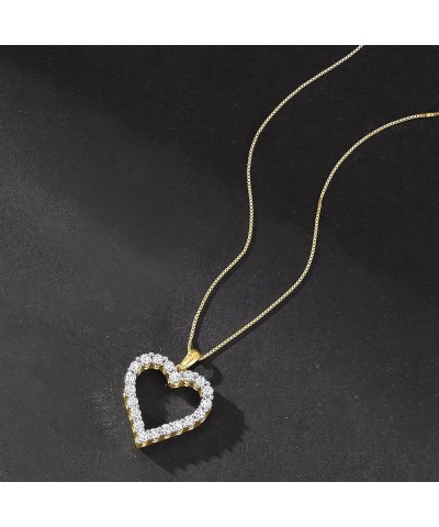 0.30 ct. t.w. Diamond Heart Pendant Necklace 18kt Gold Over Sterling 20.0 Inches $83.85 Necklaces