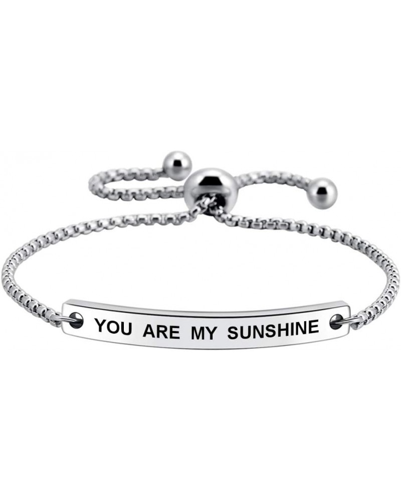 Cuff Bracelets for Women, Fashional Jewelry for Girl Her, Inspirational Gifts for Women you are my sunshine $10.02 Bracelets