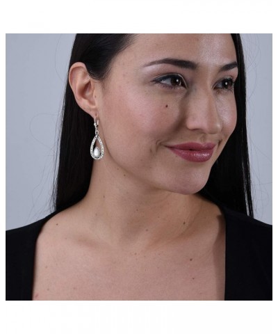 Sterling Silver Women's Drop & Dangle Earrings Choice of Gemstone Color White Howlite $36.40 Earrings