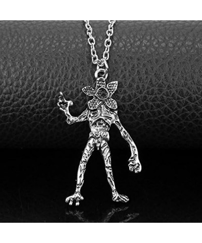 Stranger Series Demodog Lamp Bulb 26 Letter Keychain Friends Don't Lie Necklace Pendant Demodog Necklace $9.51 Necklaces