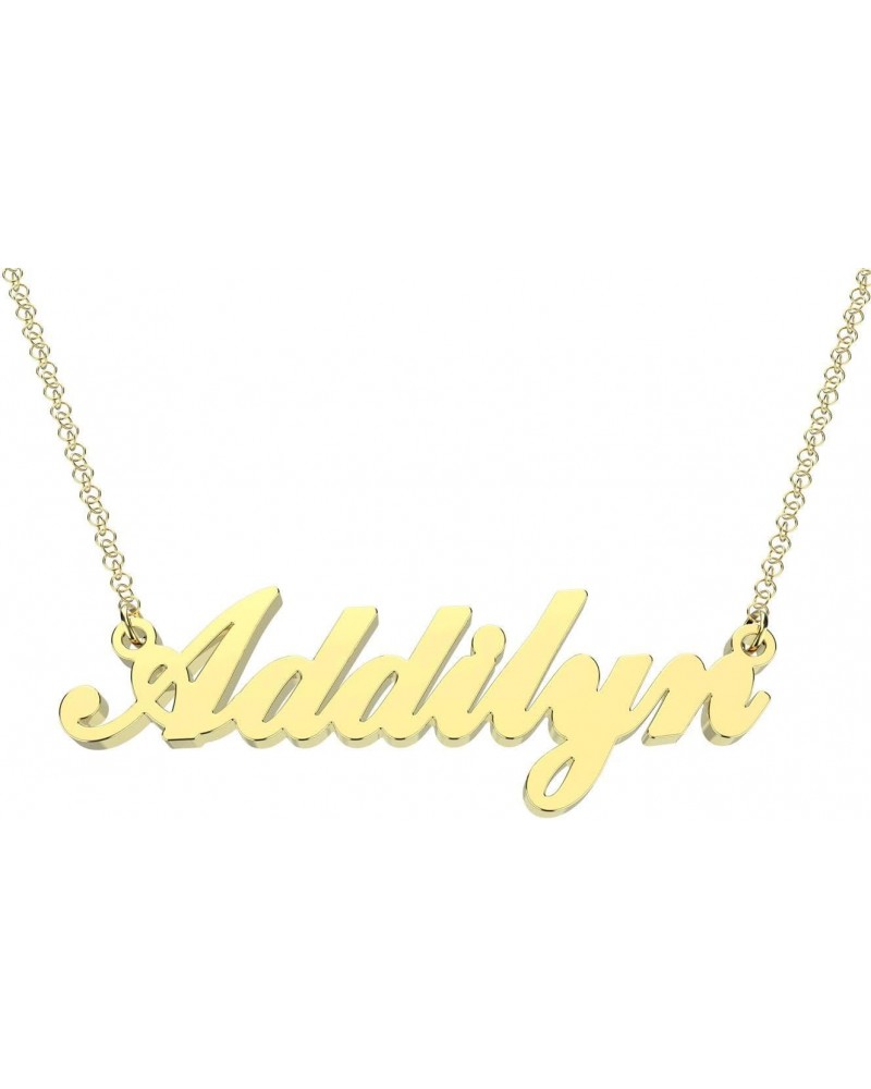 Letter A Personalized Name Necklace Dainty Name Plate Necklace Jewelry Personalized Gifts for Women Teen Girls $7.79 Necklaces