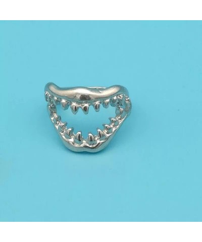 Shark Rings for Women Shark Teeth Ring Sea Animal Fish Rings Ocean Animal Shark Ring Jewelry Gift shark rings $10.79 Rings